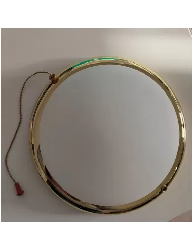 Perenz 7034-ol Wand-Deckenleuchte Goldring Satinglasschalter mit Kette 2x60w